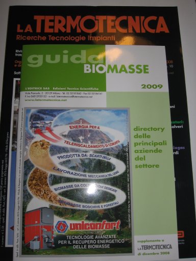 Copertina opuscolo: Guida biomasse 2009