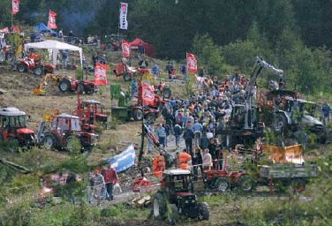 Area della manifestazione all'aperto